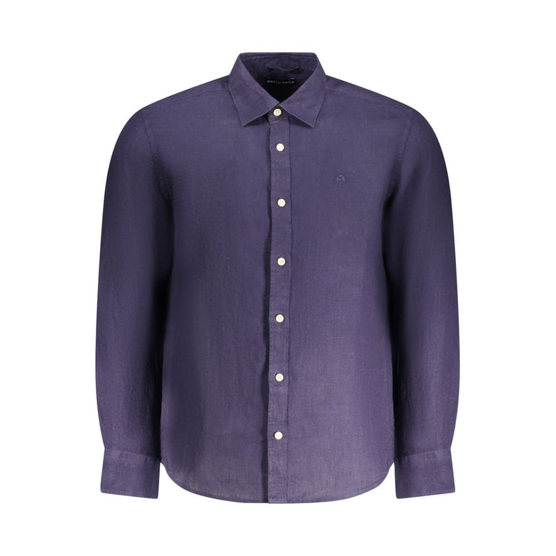 North Sails Blauw Linnen Herenshirt