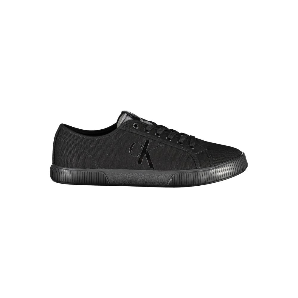 Calvin Klein Black Cotton Men Sneaker - Eco-Conscious Style