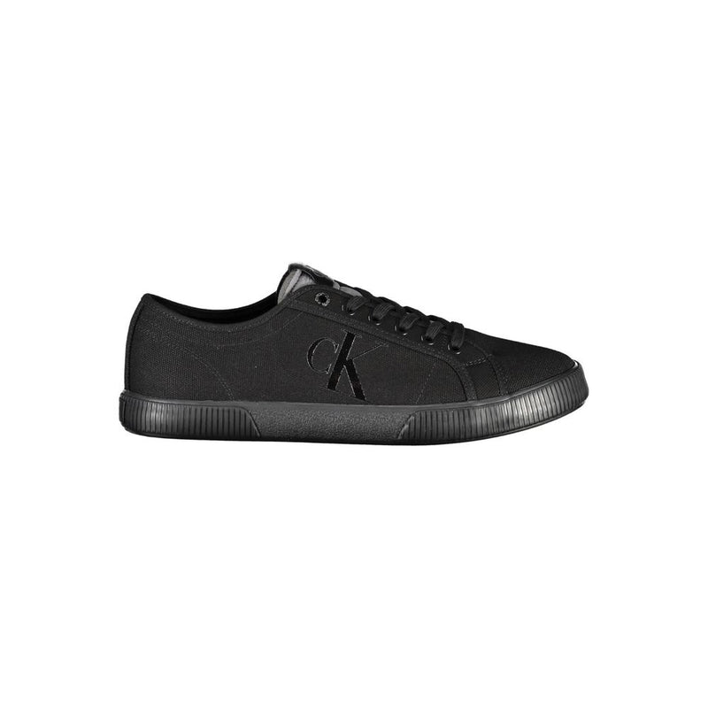 Calvin Klein Black Cotton Men Sneaker - Eco-Conscious Style