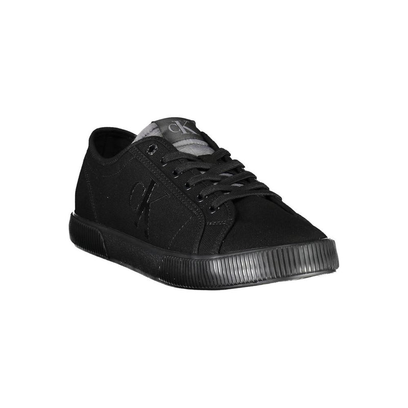 Calvin Klein Black Cotton Men Sneaker - Eco-Conscious Style