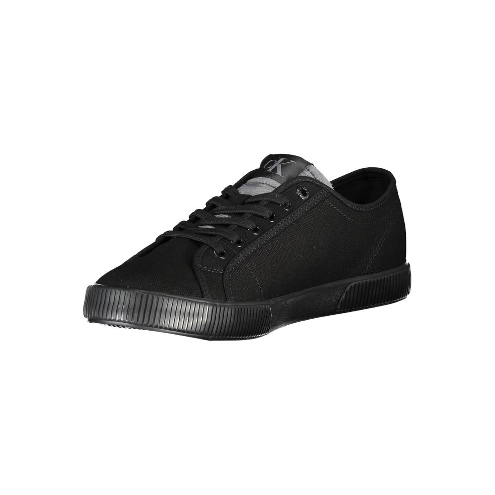 Calvin Klein Black Cotton Men Sneaker - Eco-Conscious Style