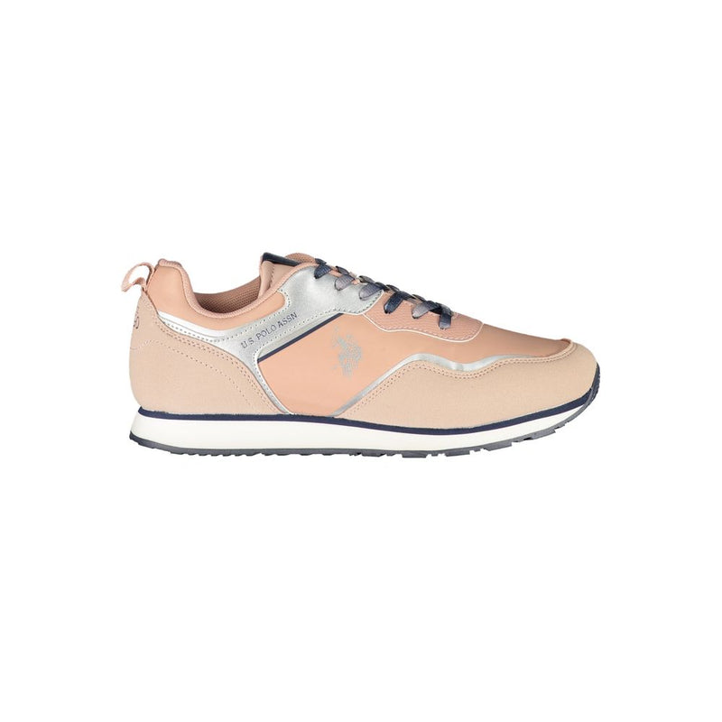 U.S. POLO ASSN. Pink Polyester Sneaker - Confort et Style