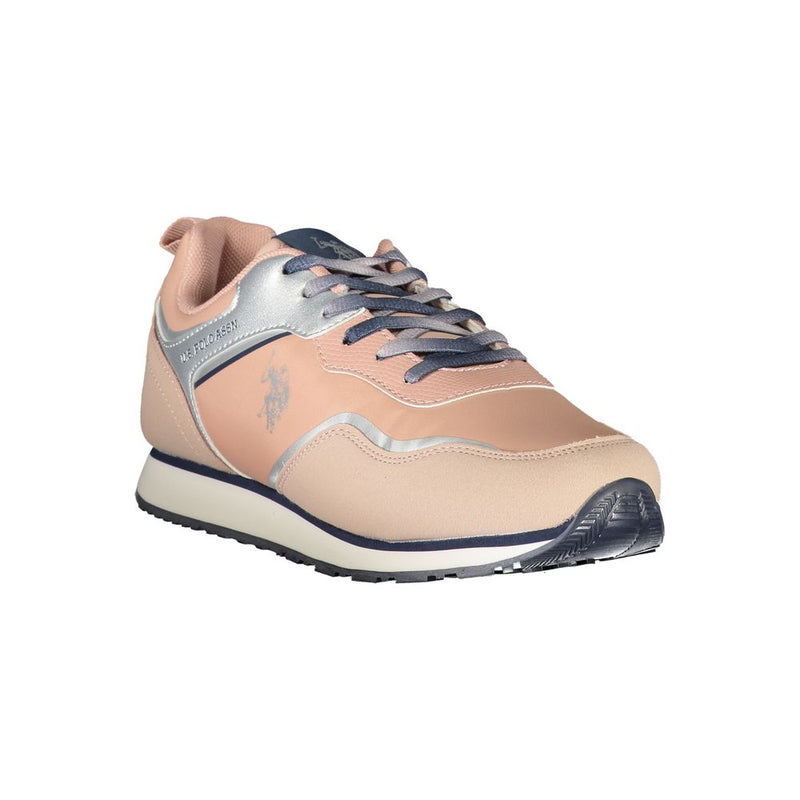 U.S. POLO ASSN. Pink Polyester Sneaker - Confort et Style