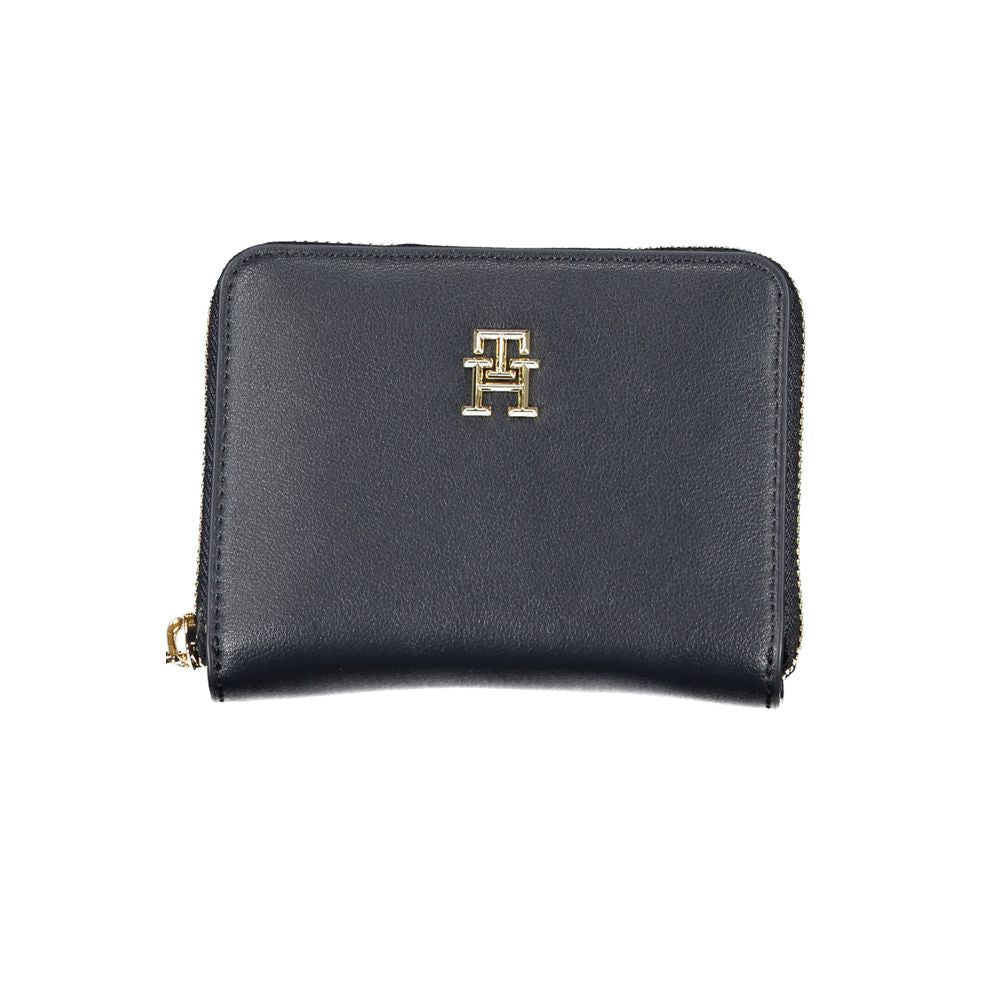 Tommy Hilfiger Blue Polyester Wallet - Stylish and Functional Accessory