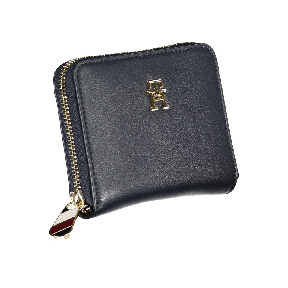 Tommy Hilfiger Blue Polyester Wallet - Stylish and Functional Accessory