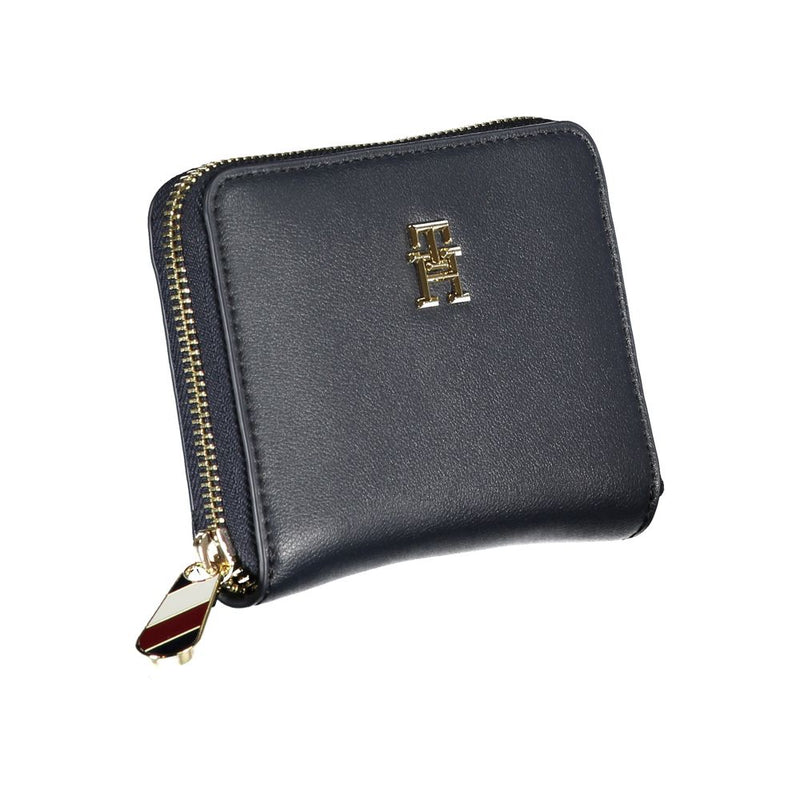 Tommy Hilfiger Blue Polyester Wallet - Élégance et Fonctionnalité