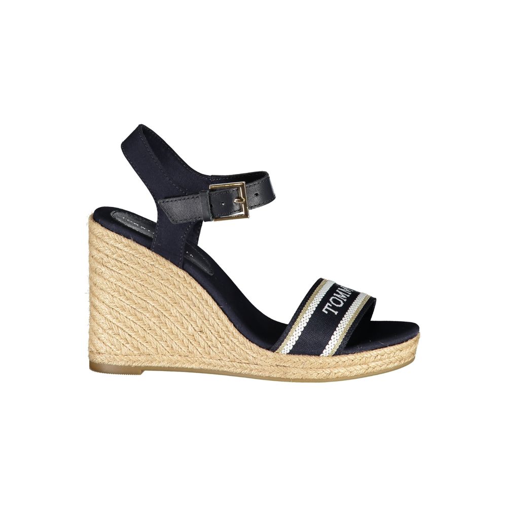 Tommy Hilfiger Sandales Wedge en Polyester Bleu - Élégance et Confort