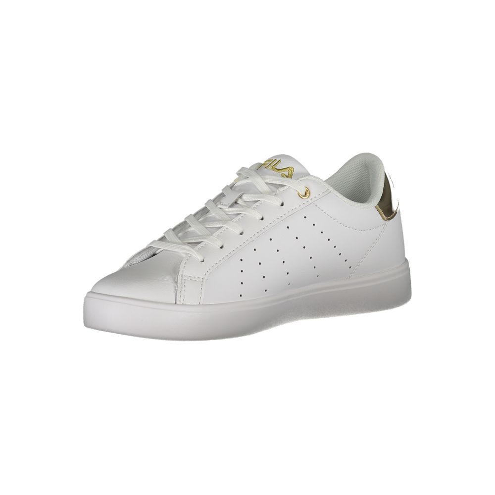Fila Luxe Sneakers met Vetersluiting en Gouden Details