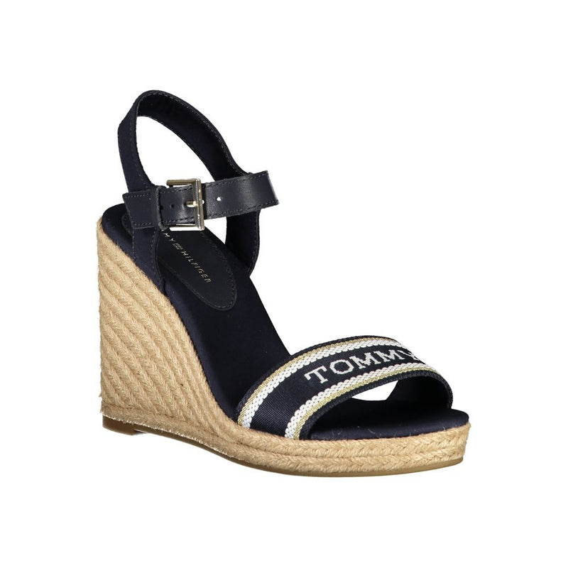 Tommy Hilfiger Sandales Wedge en Polyester Bleu - Élégance et Confort