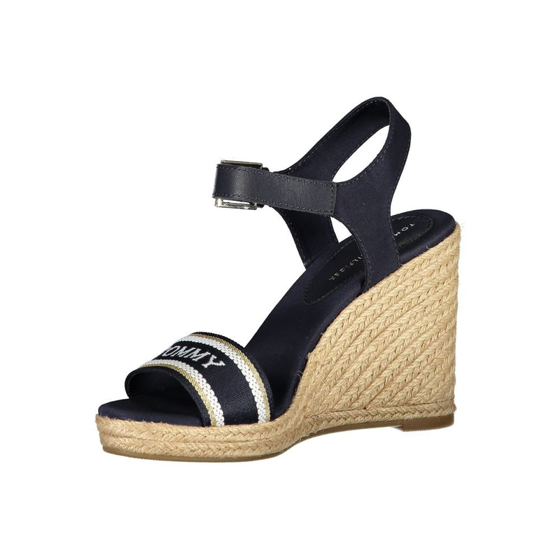 Tommy Hilfiger Sandales Wedge en Polyester Bleu - Élégance et Confort