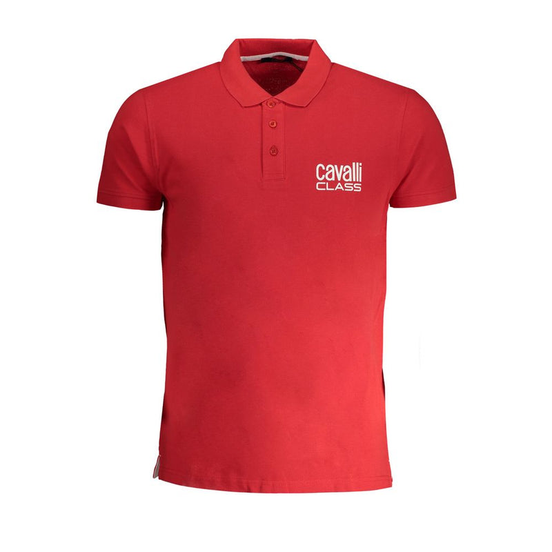 Polo en coton rouge Cavalli Class