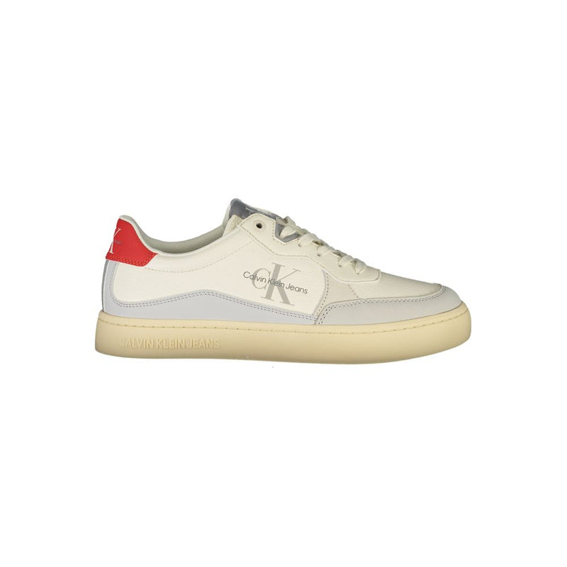Calvin Klein White Polyester Sneaker - Élégance et Confort
