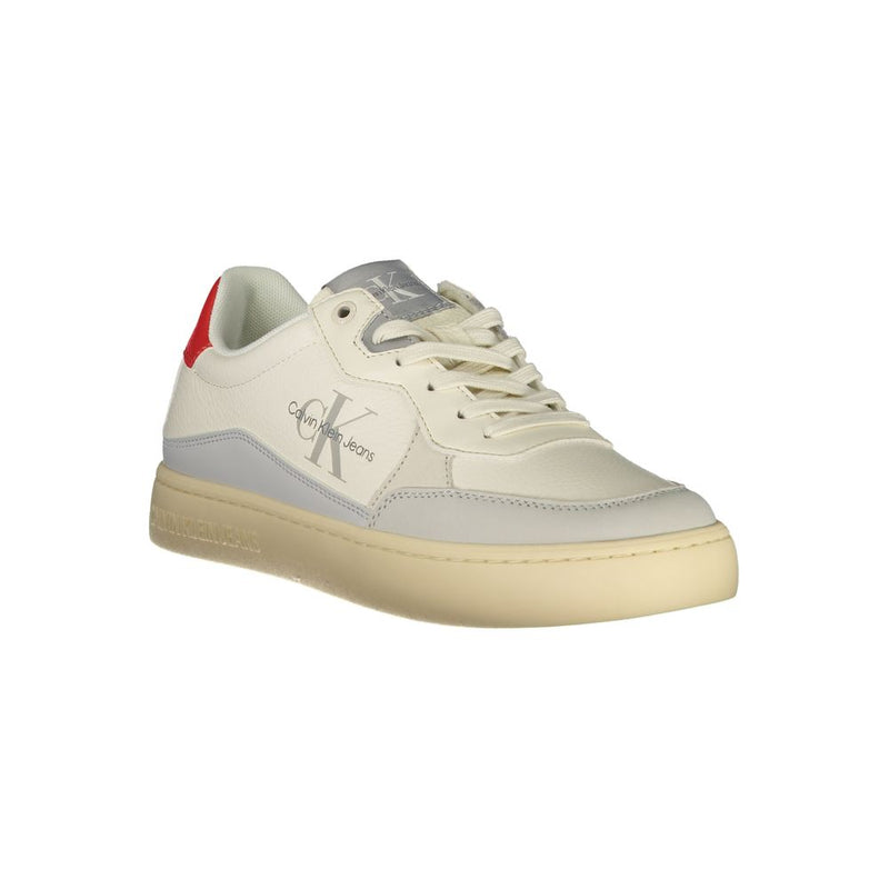 Calvin Klein White Polyester Sneaker - Élégance et Confort