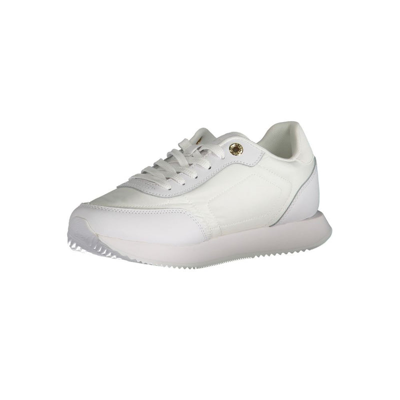 Tommy Hilfiger White Polyester Sneaker - Élégance et Confort