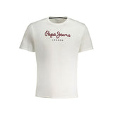 T-shirt blanc en coton Pepe Jeans
