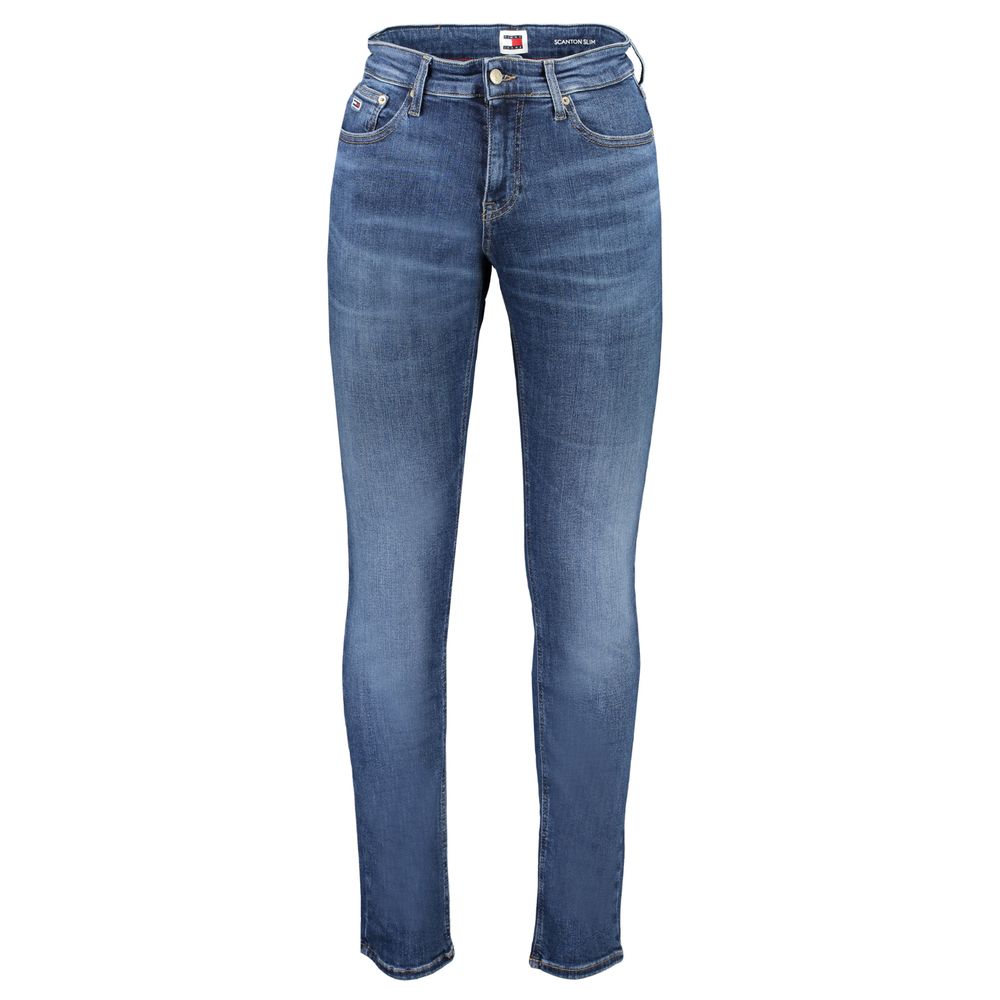 Jean slim bleu en coton pour homme de Tommy Hilfiger