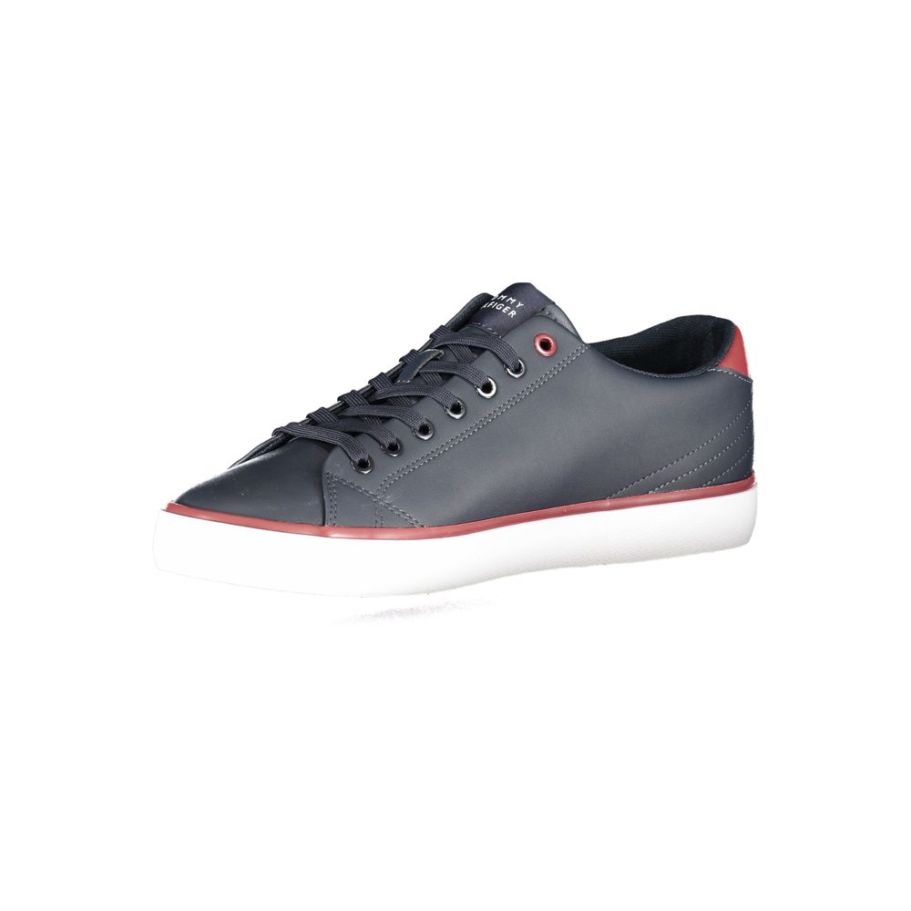 Tommy Hilfiger Blue Polyester Sneaker - Stylish & Comfortable Footwear