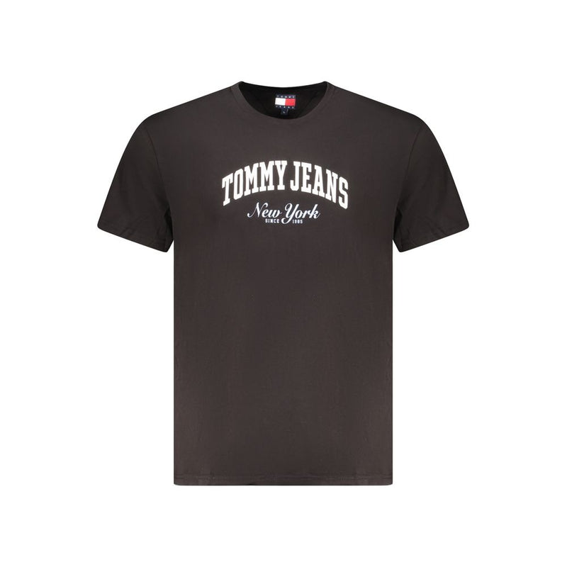 T-shirt homme en coton noir Tommy Hilfiger
