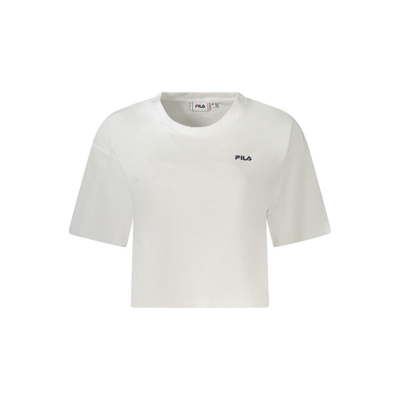 Fila Locri White Cotton Women T-Shirt - Stylish & Comfortable