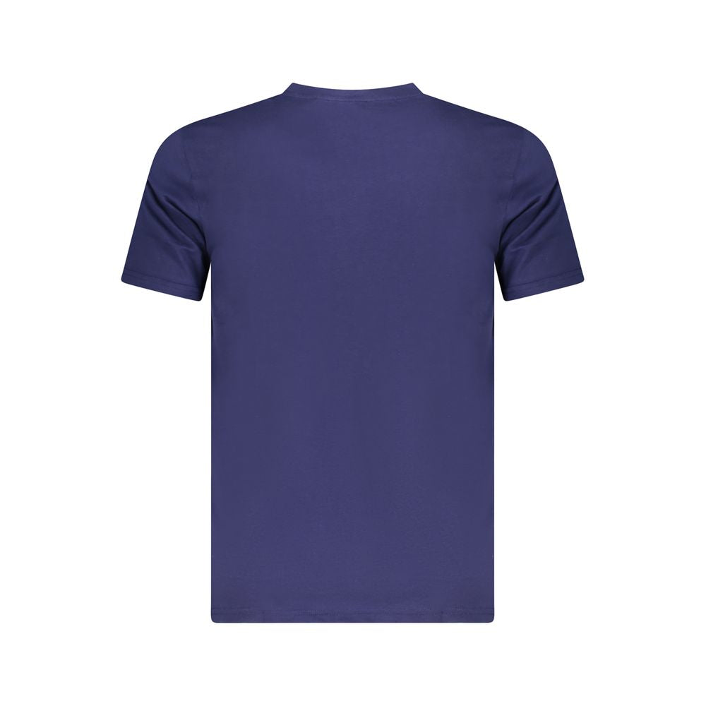 T-shirt homme en coton bleu Cavalli Class