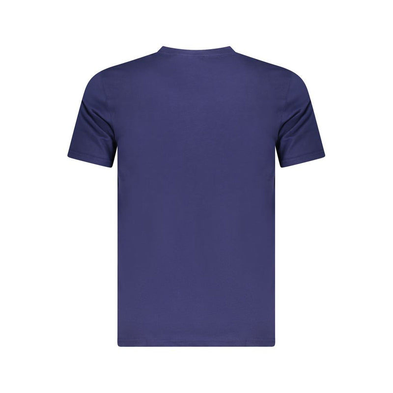 T-shirt homme en coton bleu Cavalli Class