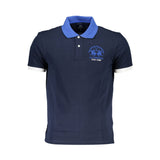 Polo homme en coton bleu La Martina
