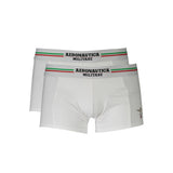 Aeronautica Militare Boxer en Coton Blanc pour Homme - Élégance et Confort