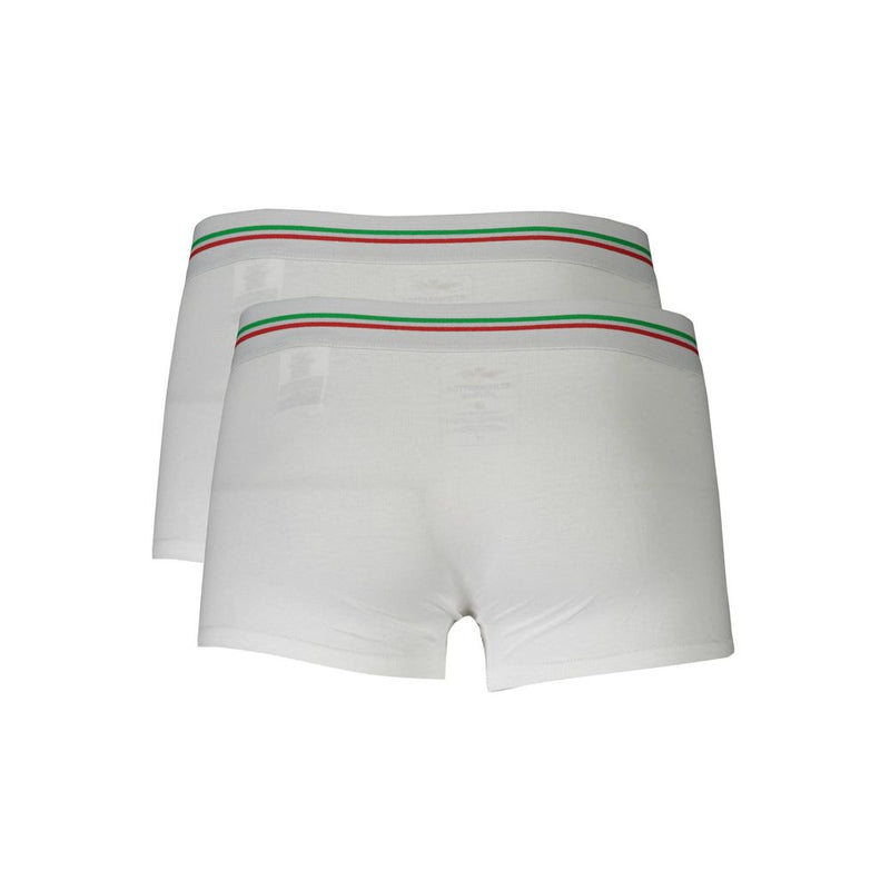 Aeronautica Militare Boxer en Coton Blanc pour Homme - Élégance et Confort