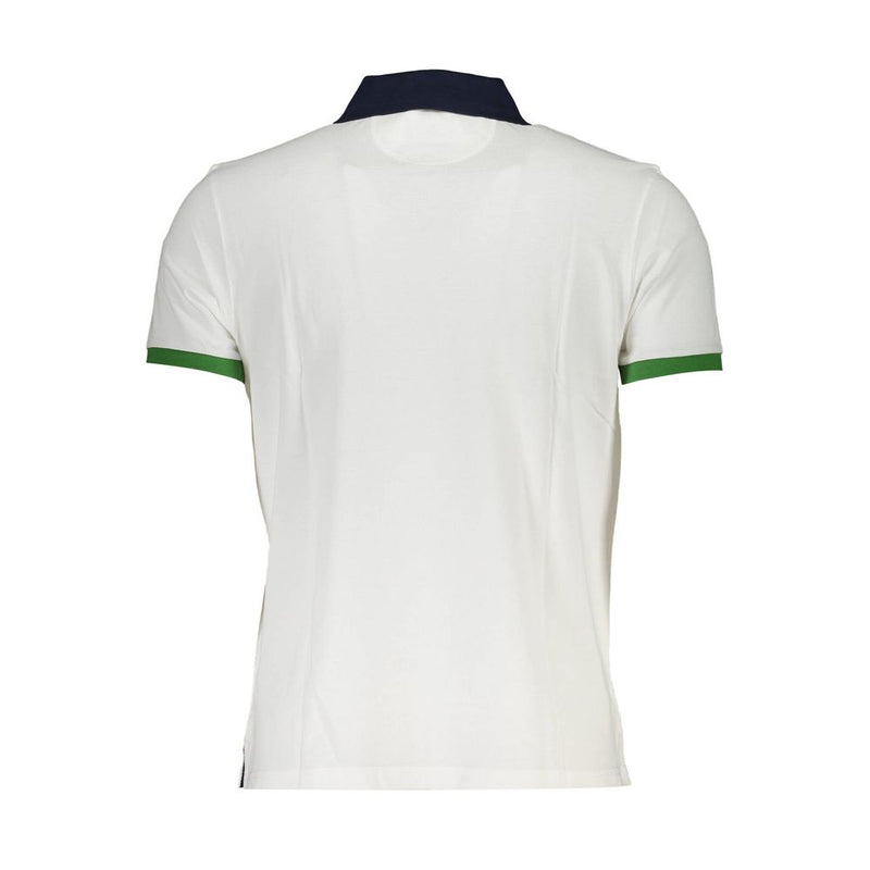 La Martina wit katoenen heren polo shirt