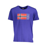 T-shirt homme en coton bleu, Norvège 1963