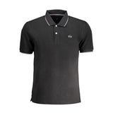 Polo La Martina en coton noir pour homme