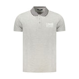 Polo en coton gris Cavalli Class