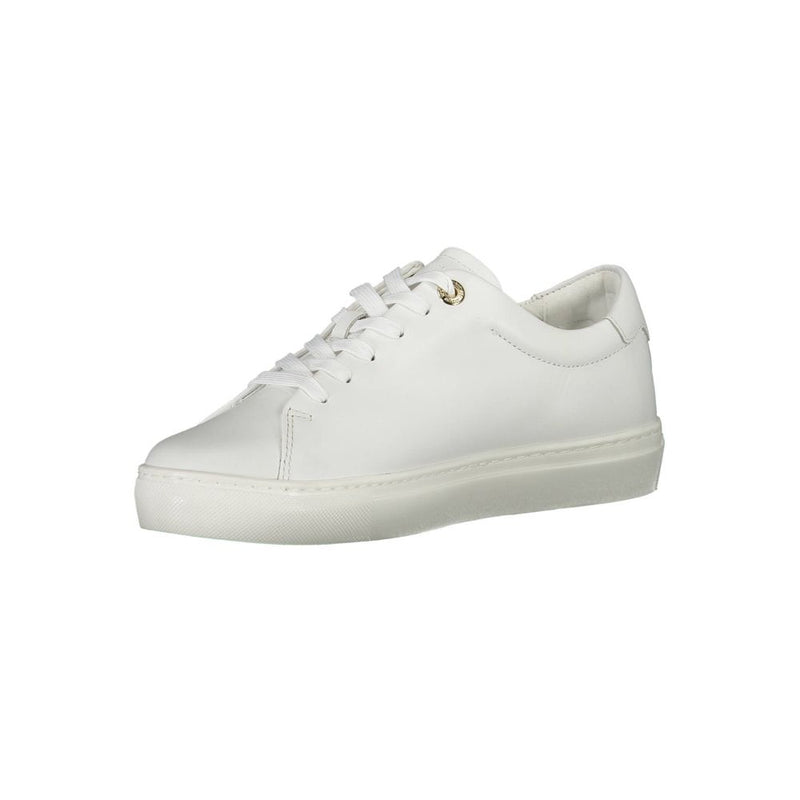Tommy Hilfiger White Leather Women Sneaker - Élégance et Confort