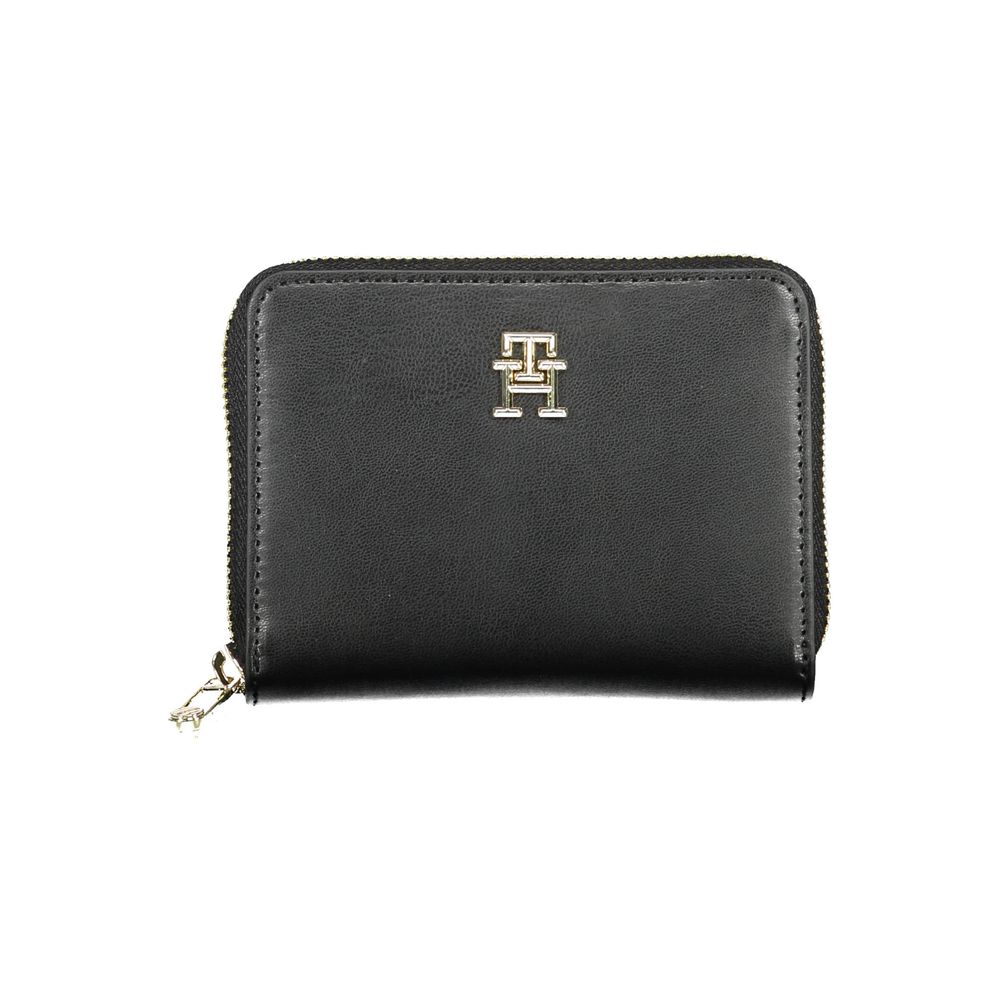 Portefeuille Polyéthylène Noir Tommy Hilfiger - Élégant et Pratique