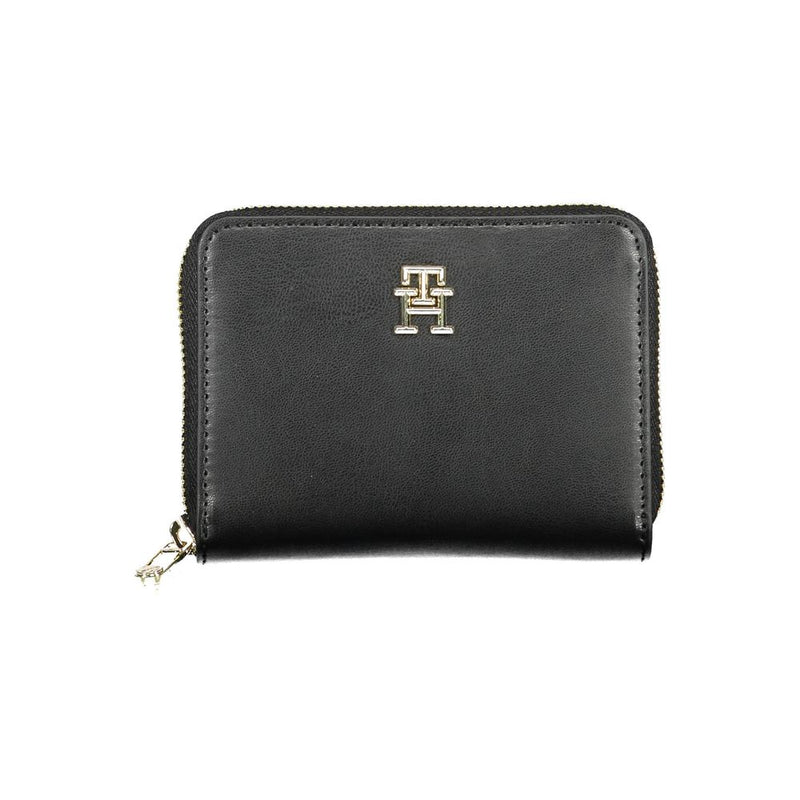 Portefeuille Polyéthylène Noir Tommy Hilfiger - Élégant et Pratique