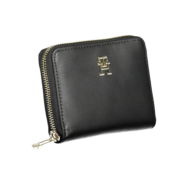 Portefeuille Polyéthylène Noir Tommy Hilfiger - Élégant et Pratique