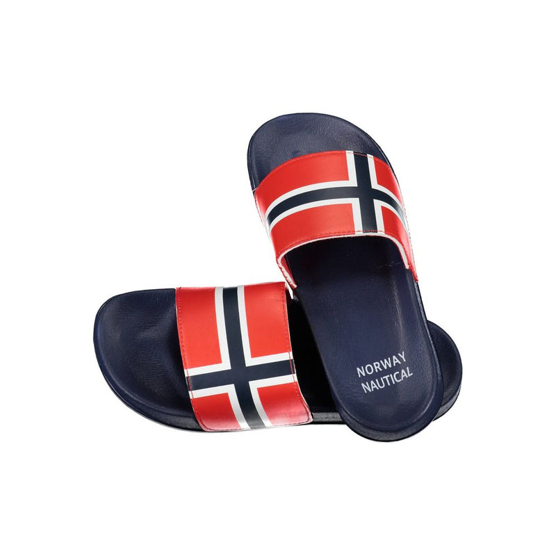 Norway 1963 Sandales Bleues en Plastique pour Hommes - Élégance Estivale