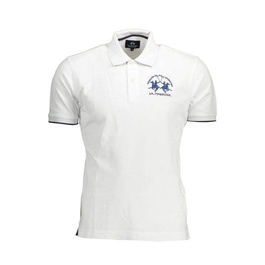 La Martina Polo Shirt Blanc en Coton pour Homme