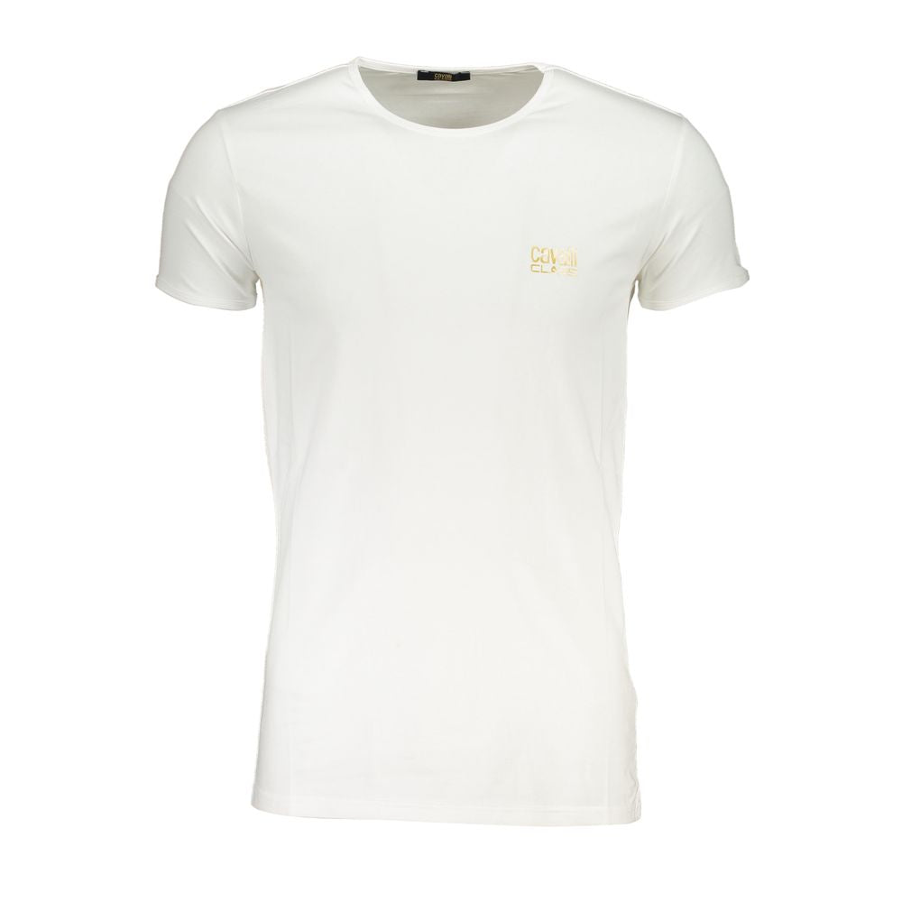T-shirt en coton blanc Cavalli Class