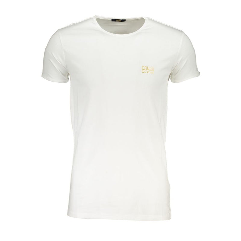 T-shirt en coton blanc Cavalli Class