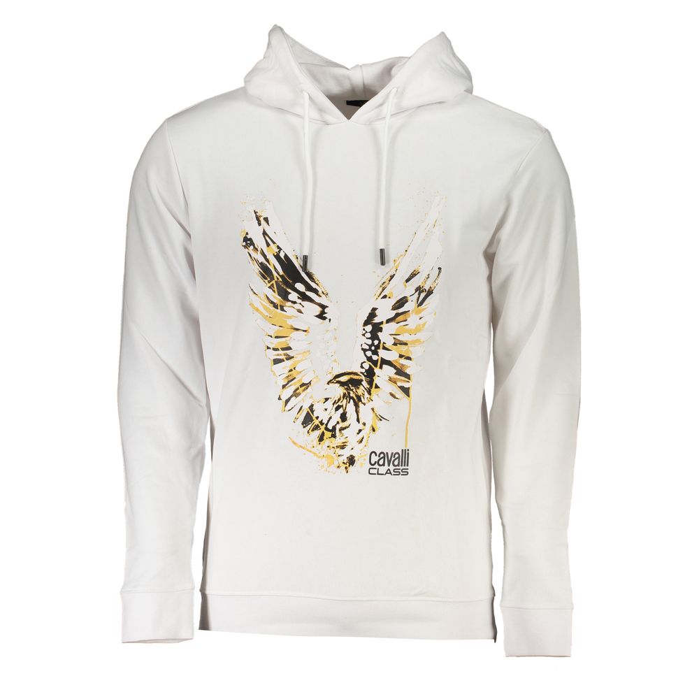 Pull en coton blanc Cavalli Class pour homme