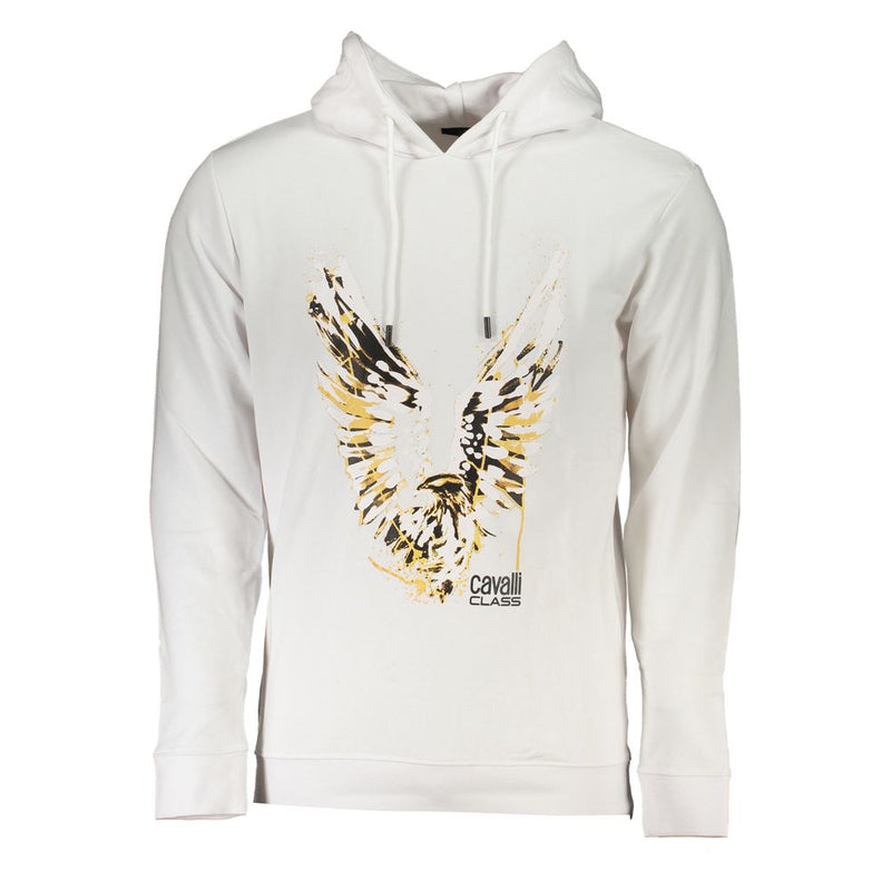 Pull en coton blanc Cavalli Class pour homme
