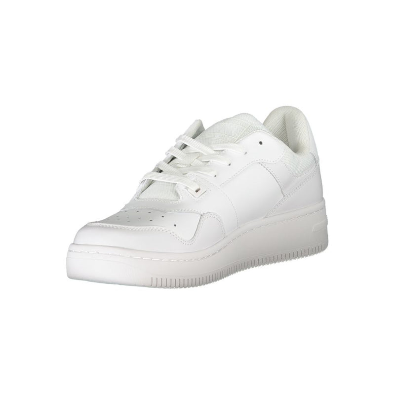 Tommy Hilfiger White Leather Men Sneaker - Élégance et Confort