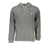 Pull à capuche en coton gris pour homme de Sergio Tacchini