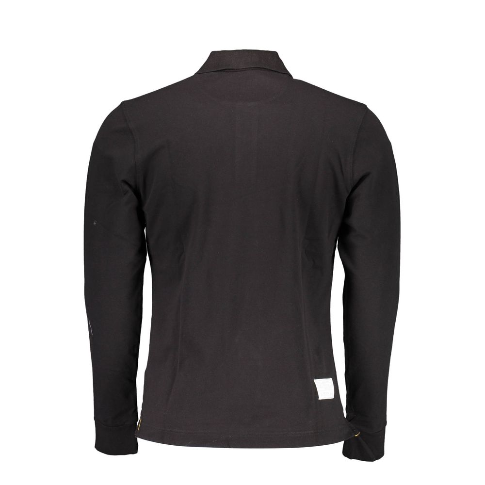 La Martina Polo noir élégant à manches longues pour homme
