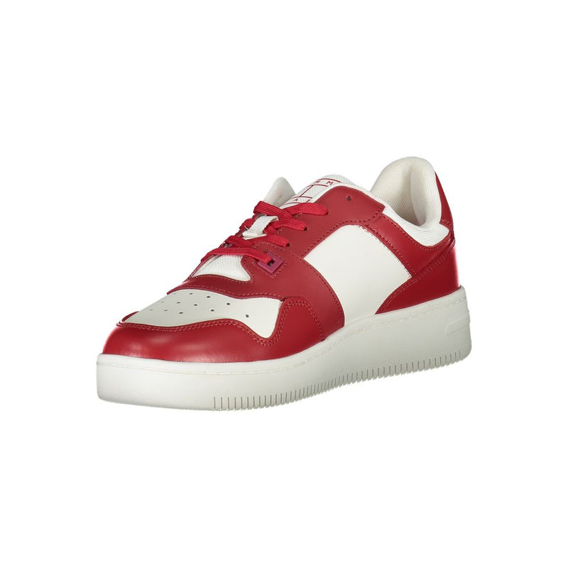 Tommy Hilfiger Pink Leather Men Sneaker - Style and Comfort Combined