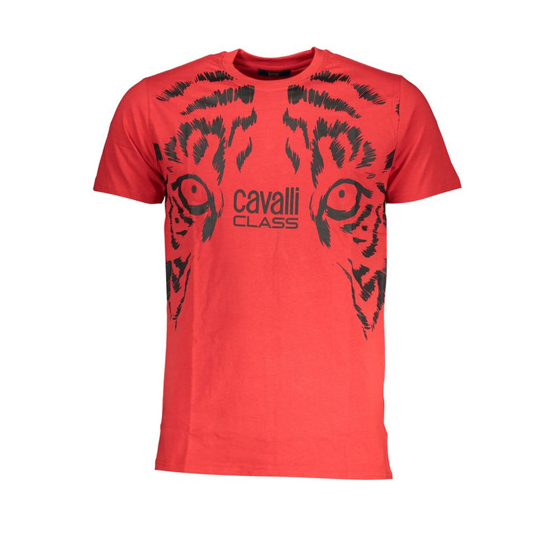 Cavalli Class T-shirt van rood katoen