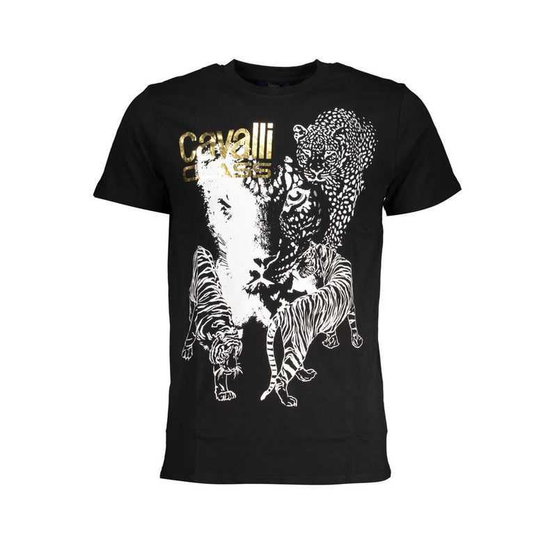 Cavalli Class T-shirt van zwart katoen