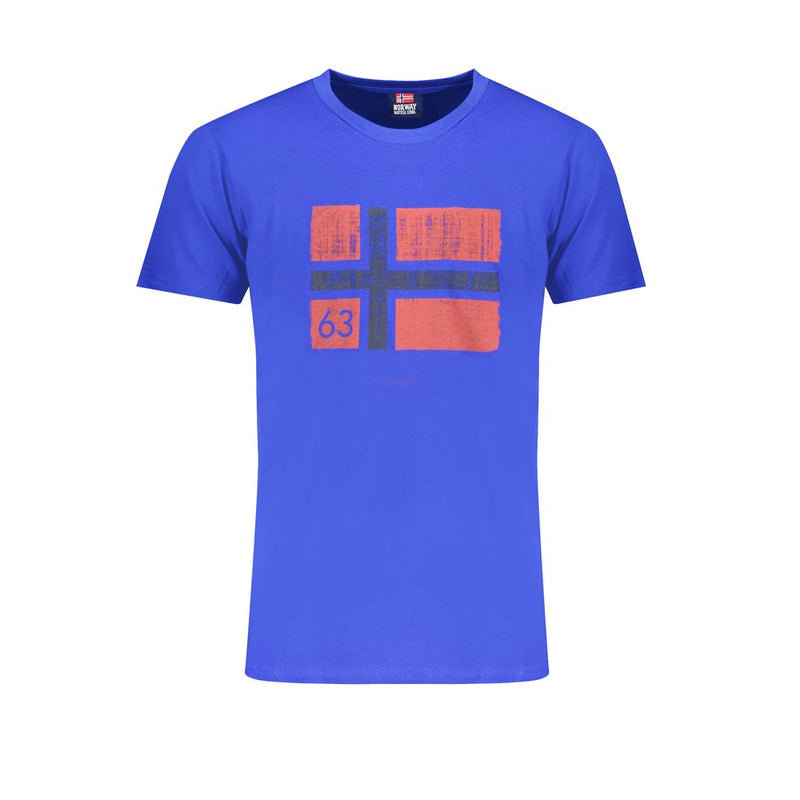 T-shirt en coton bleu, Norvège 1963