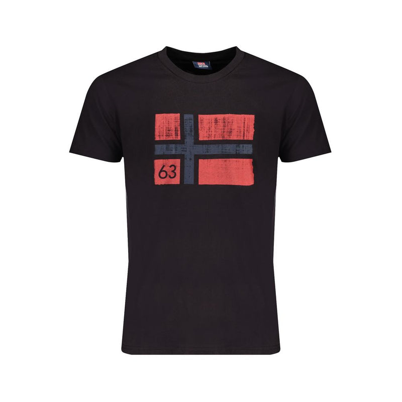 T-shirt en coton noir, Norvège 1963